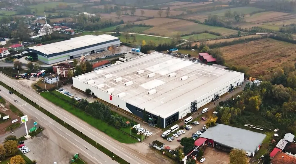 Aerial view of the Çelikyay factory in Düzce
